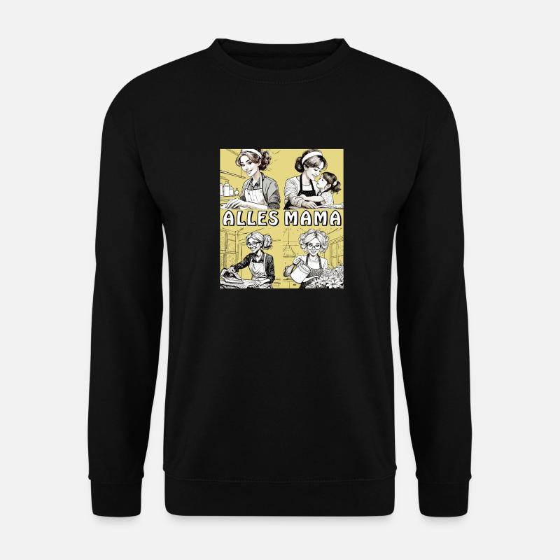FRAU HAUSARBEIT ALLES MAMA - Unisex Pullover - Schwarz