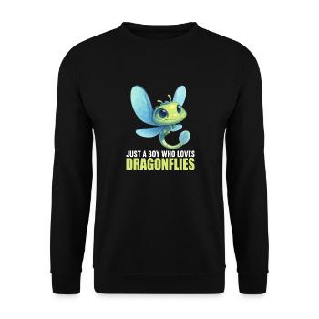 Libellules Libellule - Sweat-shirt Unisexe - noir - Devant - Alina (178cm) & Michal (187cm)