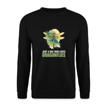 Libellules Libellule - Sweat-shirt Unisexe - noir - Devant - Alina (178cm) & Michal (187cm)