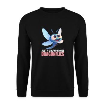 Libellules Libellule - Sweat-shirt Unisexe - noir - Devant - Alina (178cm) & Michal (187cm)