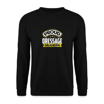 Sports Papy Dressage Papi - Sweat-shirt Unisexe - noir - Devant - Alina (178cm) & Michal (187cm)