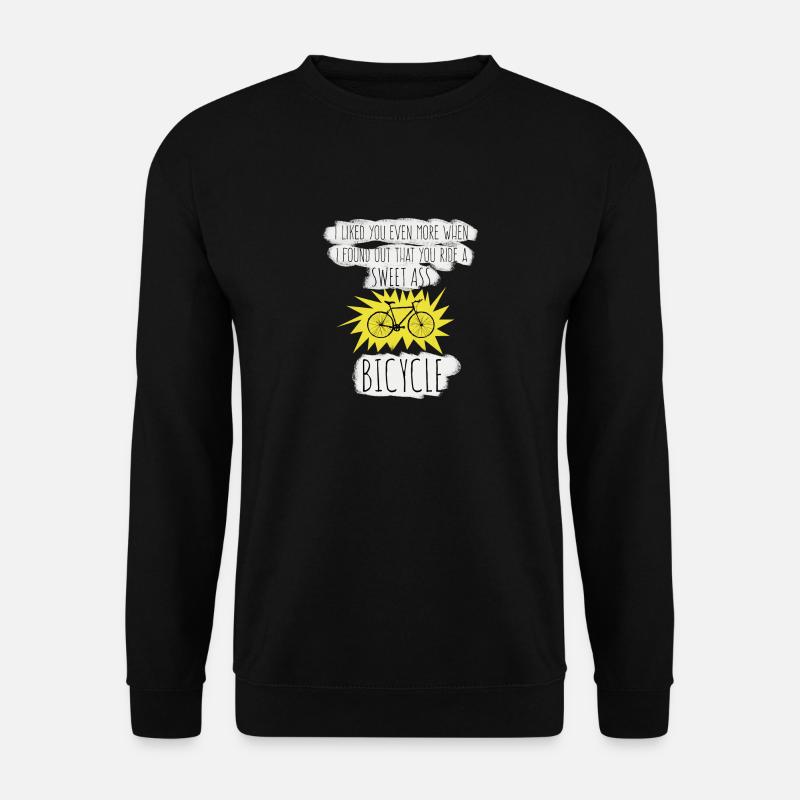 I liked you even more - Sweet Ass Bicycle - Unisex Pullover - Schwarz