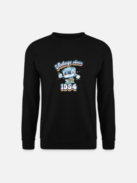 Jahrgang seit 1954 Klassisch 71. Geburtstag Retro - Unisex Pullover - Schwarz