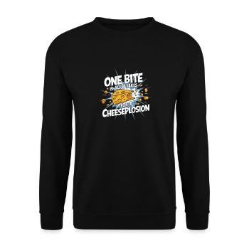 Lactose intolerance Lactose intolerant - Unisex Sweatshirt - black - Front - Alina (178cm) & Michal (187cm)