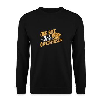 Lactose intolerance Lactose intolerant - Unisex Sweatshirt - black - Front - Alina (178cm) & Michal (187cm)