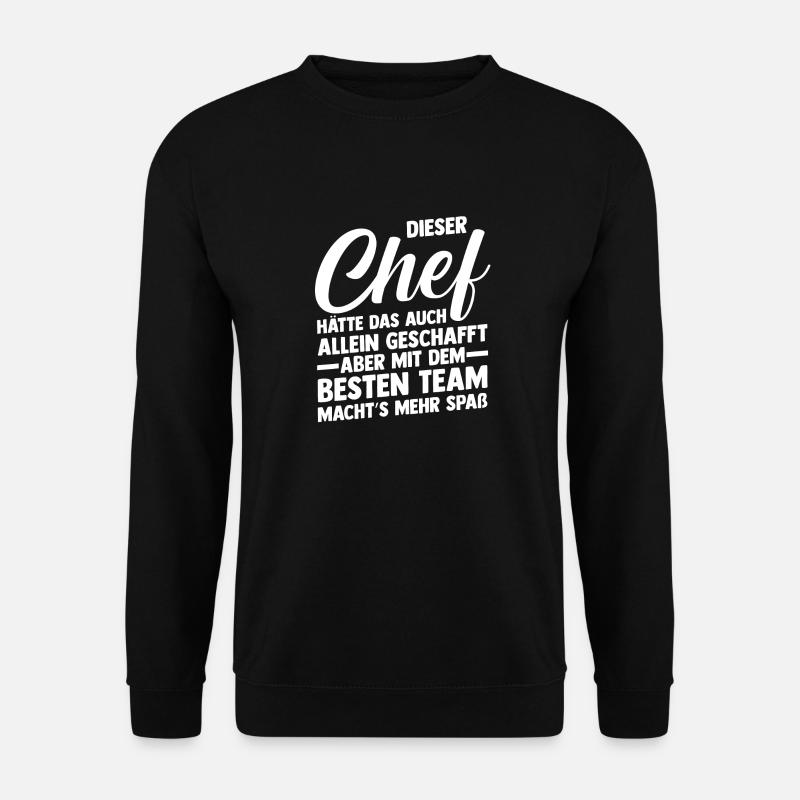 Teamleiter Chef Abschied - Unisex Pullover - Schwarz