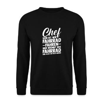 Team Leader Farewell - Unisex Sweatshirt - black - Front - Alina (178cm) & Michal (187cm)
