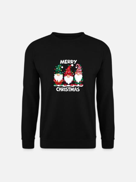 Merry Christmas Gnomes Men Women Family Matching - Unisex Pullover - Schwarz
