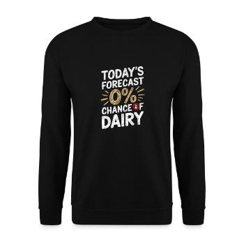Laktoseintoleranz Laktoseintolerant - Unisex Pullover - Schwarz - Vorne - Alina (178cm) & Michal (187cm)