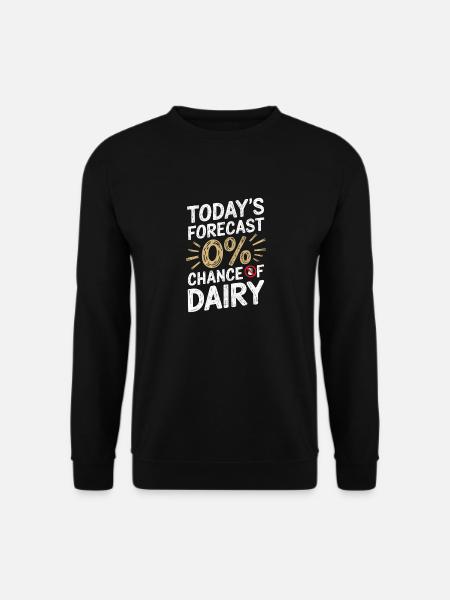 Lactose intolerance Lactose intolerant - Unisex Sweatshirt - black