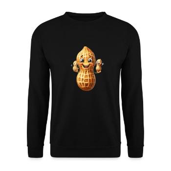 Famille des cacahuètes Cacahuètes Noix Enfants Enfant - Sweat-shirt Unisexe - noir - Devant - Alina (178cm) & Michal (187cm)