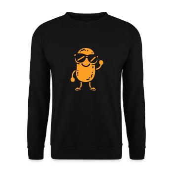 peanut - Unisex Sweatshirt - black - Front - Alina (178cm) & Michal (187cm)