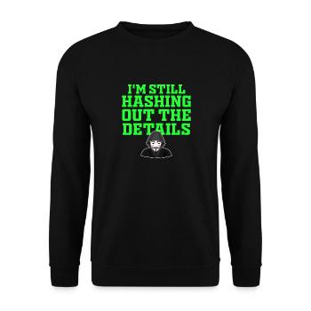 Ethical Hacker Cybersecurity Expertise - Unisex Sweatshirt - black - Front - Alina (178cm) & Michal (187cm)