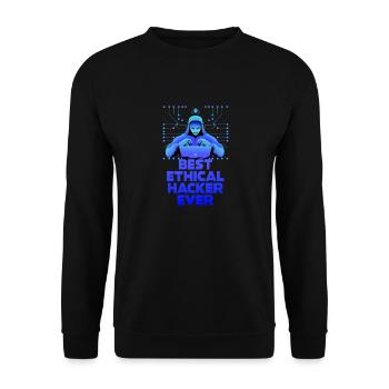 Ethical Hacker Cybersecurity Expertise - Unisex Sweatshirt - black - Front - Alina (178cm) & Michal (187cm)