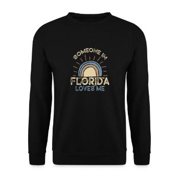 Someone In Florida Loves Me - Unisex Sweatshirt - black - Front - Alina (178cm) & Michal (187cm)