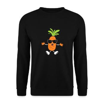 Carrot - Unisex Sweatshirt - black - Front - Alina (178cm) & Michal (187cm)