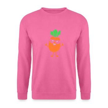 Carotte - Sweat-shirt Unisexe - rose - Devant