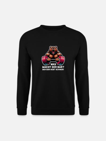 Bodybuilding Bodybuilder Fitness Geschenk Muskeln - Unisex Pullover - Schwarz