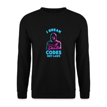 Ethical Hacker Cybersecurity Expertise - Unisex Sweatshirt - black - Front - Alina (178cm) & Michal (187cm)