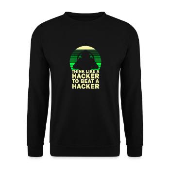 Ethical Hacker Cybersecurity Expertise - Unisex Sweatshirt - black - Front - Alina (178cm) & Michal (187cm)