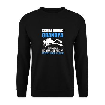 Dive - Unisex Sweatshirt - black - Front - Alina (178cm) & Michal (187cm)