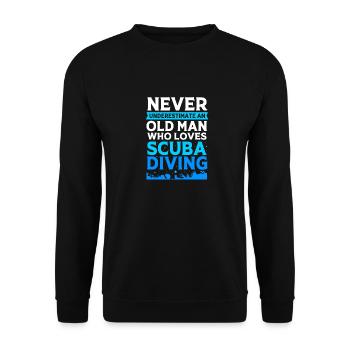 Dive - Unisex Sweatshirt - black - Front - Alina (178cm) & Michal (187cm)