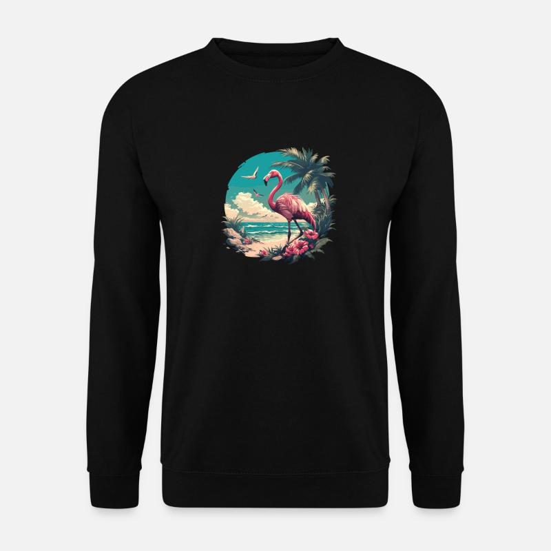 Flamingos Flamingo - Unisex Pullover - Schwarz