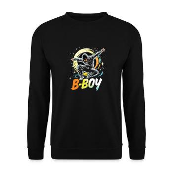B-Boy Breakdance Breakdancer Urban Hip Hop - Unisex Sweatshirt - black - Front - Alina (178cm) & Michal (187cm)
