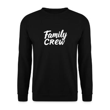 Family Crew Family Large Family Families - Unisex Sweatshirt - black - Front - Alina (178cm) & Michal (187cm)