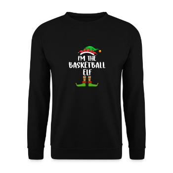 Je suis le basket-ball Elf Chemise Assortie Famille - Sweat-shirt Unisexe - noir - Devant - Alina (178cm) & Michal (187cm)