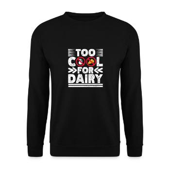 Laktoseintoleranz Laktoseintolerant - Unisex Pullover - Schwarz - Vorne - Alina (178cm) & Michal (187cm)