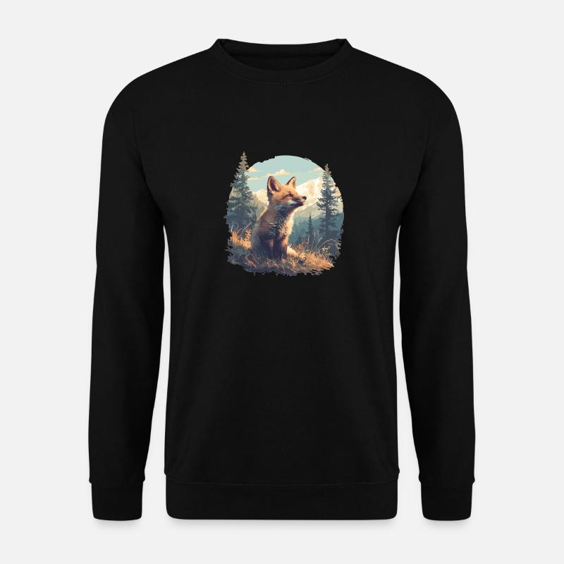 Foxes Fox - Unisex Sweatshirt - black