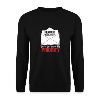 Postman - Unisex Sweatshirt - black - Front - Alina (178cm) & Michal (187cm)