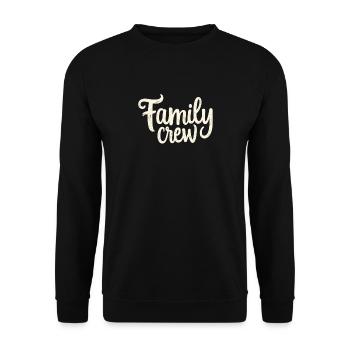 Family Crew Family Large Family Families - Unisex Sweatshirt - black - Front - Alina (178cm) & Michal (187cm)