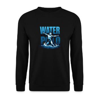 Water Polo Water Polo Water Polo Ball Sports - Unisex Sweatshirt - black - Front - Alina (178cm) & Michal (187cm)