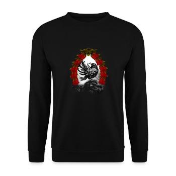 Personnage de conte de fées : Corbeau, Corbeau, Corbeau, Corbeau, Conte de fées - Sweat-shirt Unisexe - noir - Devant - Alina (178cm) & Michal (187cm)