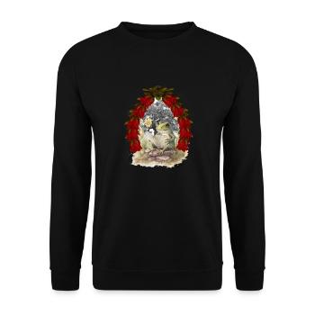 grenouille grenouilles conte de fées conte de fées personnage Noël - Sweat-shirt Unisexe - noir - Devant - Alina (178cm) & Michal (187cm)