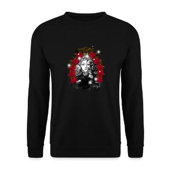 Mystique Magique Conte de fées Conte de fées Personnage Sorcière - Sweat-shirt Unisexe - noir - Devant - Alina (178cm) & Michal (187cm)