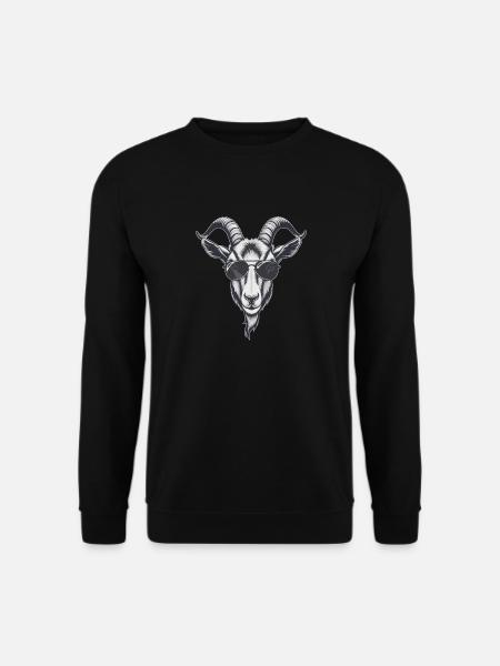 Ziege Ziegenbock - Unisex Pullover - Schwarz