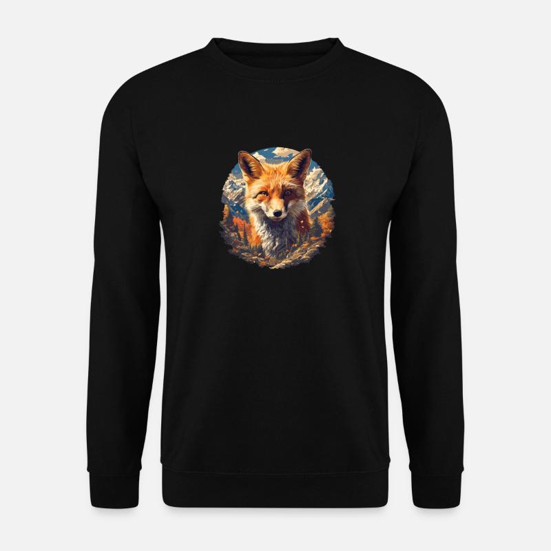 Füchse Fuchs - Unisex Pullover - Schwarz