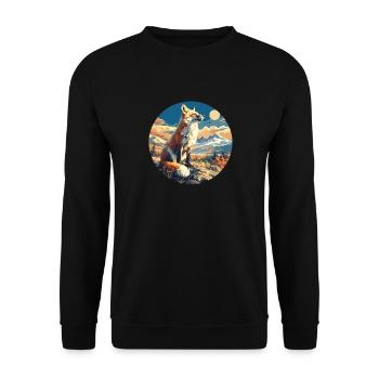 Renards Renard - Sweat-shirt Unisexe - noir - Devant - Alina (178cm) & Michal (187cm)