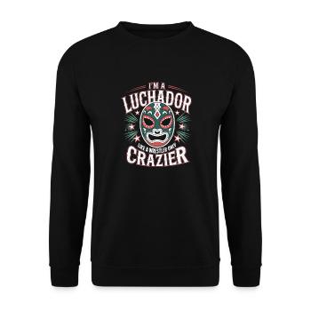 Viva Lucha Libre - Unisex Pullover - Schwarz - Vorne - Alina (178cm) & Michal (187cm)