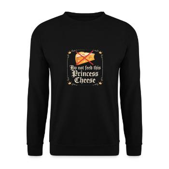 Laktoseintoleranz Laktoseintolerant - Unisex Pullover - Schwarz - Vorne - Alina (178cm) & Michal (187cm)