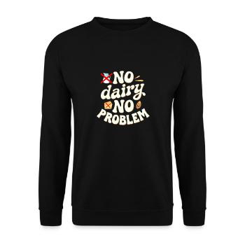Intolérance au lactose Intolérance au lactose - Sweat-shirt Unisexe - noir - Devant - Alina (178cm) & Michal (187cm)