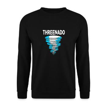 Tornado Birthday Children's Birthday Party - Unisex Sweatshirt - black - Front - Alina (178cm) & Michal (187cm)
