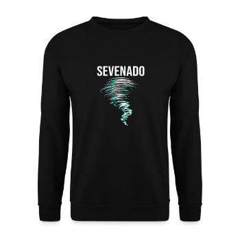 Tornado Birthday Children's Birthday Party - Unisex Sweatshirt - black - Front - Alina (178cm) & Michal (187cm)