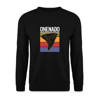 Tornado Birthday Children's Birthday Party - Unisex Sweatshirt - black - Front - Alina (178cm) & Michal (187cm)