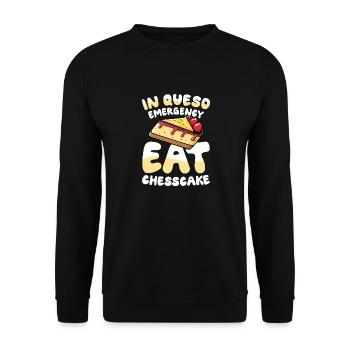 It Is Definitely Apple Pies Before All The Guys - Unisex Pullover - Schwarz - Vorne - Alina (178cm) & Michal (187cm)
