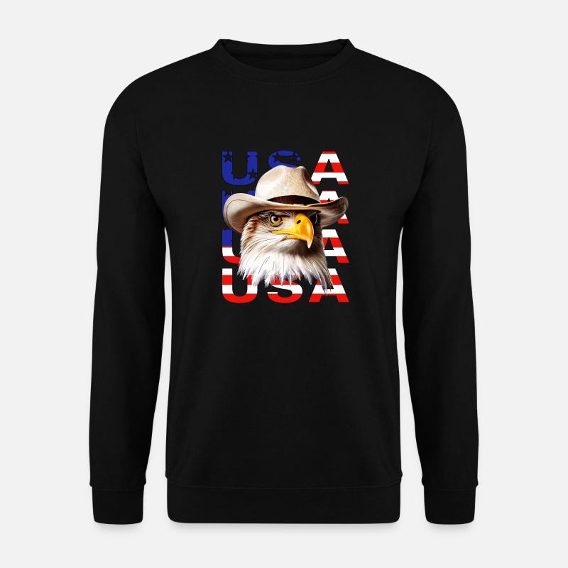 WHITE-HEADED SEA EAGLE USA - Unisex Sweatshirt - black
