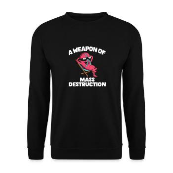 A Weapon Of Mass Destruction Chillendes - Unisex Pullover - Schwarz - Vorne - Alina (178cm) & Michal (187cm)